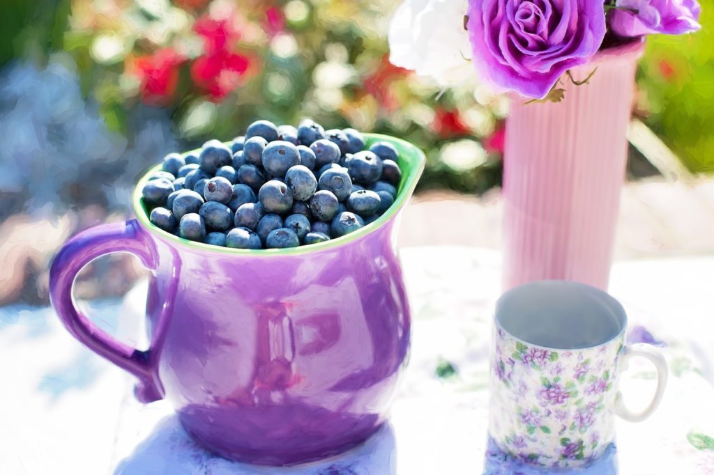 blueberries, summer, fruit